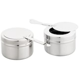 thumbnail of Morleos Speisewärmer Chafing Dish Basic Set | 2x GN 1/2 Behälter | 61x36x32cm | Edelstahl | Wärmehaltebehälter Buffet Gastronomie Wärmebehälter