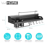 thumbnail of WellHome - Stalen stellingkast in zwart, 50x19,5x10 cm