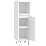 thumbnail of vidaXL Badschrank Weiß 30x30x100 cm Holzwerkstoff