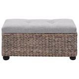 thumbnail of Helloshop26 - Panca pouf sgabello mobile panca 2 pezzi grigio giacinto d'acqua 3002178