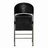 thumbnail of Bolero klapstoelen van kunststof en staal in zwart, 2 stuks