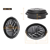 thumbnail of Graniteware - Cocotte Roaster en acier émaillé + Livre de recette – Grand format