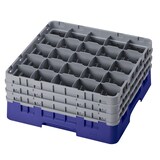 thumbnail of CAMBRO - 25S738-186 - Cestino per il lavaggio 25 comp. 3 altezze - 8,7 cm Ø máx. - alt. máx. 20 cm - 50 x 50 x 22,5 cm - Blu navy