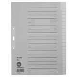 thumbnail of Leitz Blanko Register DIN A4 Überbreite Grau 20-teilig Pappkarton 3 Löcher 1220