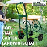 thumbnail of Schlauchwagen Basic 4 Räder 95,5 x 58 cm Stahl, für 50 m 3/4 Zoll Gartenschlauch grün