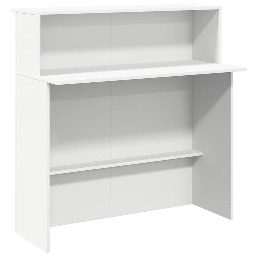 Bureau de réception Blanc 100x50x103,5 cm Bois d'ingénierie Modèle Vega Studio