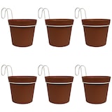 thumbnail of ArtPlast - Set di 6 vasi Ø10x13 cm con ganci in colore terracotta - Collezione POP-UP