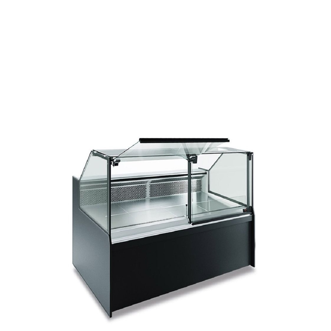 Banco alimentare ventilato. Vasca in acciaio inox AISI 304. Temperatura 0/+10°C. Illuminazione a led orizzontali. Klimaitalia SAMA 125 XL