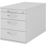 thumbnail of bümö Rollcontainer mit Schubladen, Container abschließbar aus Holz in grau - Rollwagen für's Büro als Schreibtisch Unterschrank, Bürocontainer od.