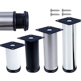 thumbnail of Möbelfuße verstellbar EDELSTAHL 50mm Sofafuß Küchenfuß Sockelfüße Bettfüße Bein Edelstahl V2A 150 mm