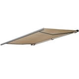 thumbnail of Elektrische Kassettenmarkise T124, Markise Vollkassette 5x3m ~ Polyester Creme, Rahmen grau