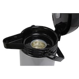 thumbnail of aro Dispensador de bebidas, hierro/ silicona, 1.8 l, pulsador y asa de transporte, plata/ negro