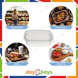 thumbnail of DayBays 250 Stk. Feinkostbecher PP 250 cc. 108x81x51 mm eckig Kombi-Verpackung inklusive passende Deckel