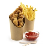 thumbnail of MONOUSO - Papieren Kraft voor Frietjes en Wraps Beker Ø8,1x11,5cm (55 Stuks)