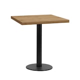 thumbnail of Bistrotisch 70x70 cm Stahlgestell Rund | Eiche Rom Natur