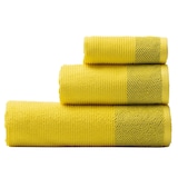 thumbnail of Benetton - Bademantel L/XL 380 g/m² 100 % Baumwolle mit 3er-Set Badetücher 100 % Baumwolle Gelb Regenbogen