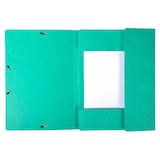 thumbnail of Exacompta 55953E 25x Sammelmappe mit Gummizug und 3 Klappen, Scotten Colorspan-Karton 600g/qm, für Format DIN A4 - Grün