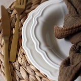 thumbnail of Novastyl - Lot 36 assiettes charlotte en grès blanc