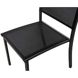 thumbnail of METRO PROFESSIONAL Chaise de terrasse CALYPSO II, textilène/aluminium, empilable, gris foncé