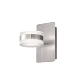 thumbnail of Dunk - Fabas Luce 2-flammige runde Wandleuchte - 16 W dimmbare LED-Wandleuchte - gebürstetes Aluminium