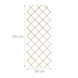 thumbnail of Relaxdays Rankgitter ausziehbar, 3er Set, Rankhilfe Kletterpflanzen, 180x90 cm, Garten, Balkon, Terrasse, Holz, natur