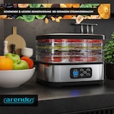 thumbnail of Arendo Dörrautomat mini mit Temperaturregler - Dehydrator - 5 Etagen - Timer 1 bis 72 h - 5 Einlegefächer - je Fach zwei Höhen - Food Fleisch Kräuter