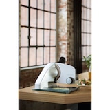 thumbnail of Graef Vollmetall-Allesschneider Classic mit Glasbodenplatte, Edelstahl-Wellenschliffmesser, Moment- und Dauerfunktion C20EU