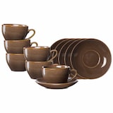 thumbnail of Ritzenhoff & Breker Sahara Kaffeetasse mit Untertasse 6er Set - Dunkelbraun
