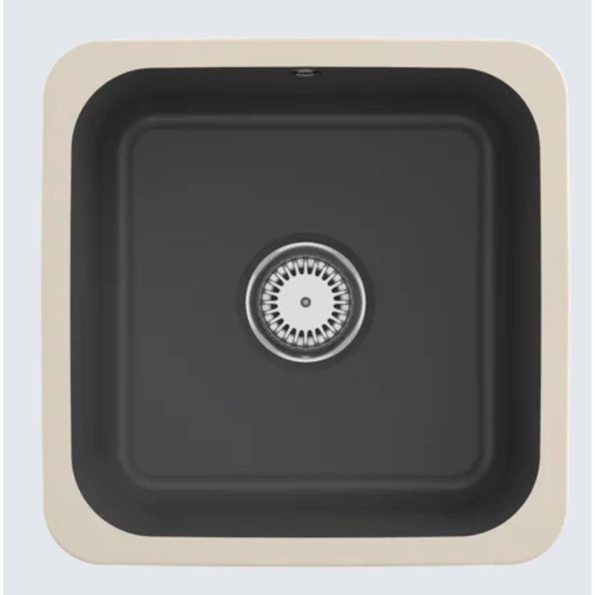 Villeroy&Boch Spülbecken, Küchenspüle Cisterna 50 Graphite 450x450mm, Unterschrankbreite 50cm