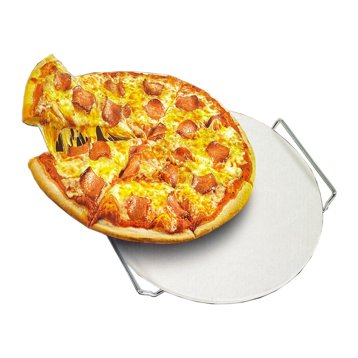 Pizza Steinplatte Pizzaplatte Brotbackplatte Pizzateller Ø33cm