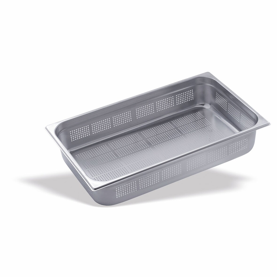 cubeta gn 1/1 53 x 32,5 x 5,5 cm. perforada inox.