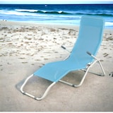 thumbnail of Lettino Sedia Sdraio basculante da spiaggia pieghevole senza cuscino Long Beach