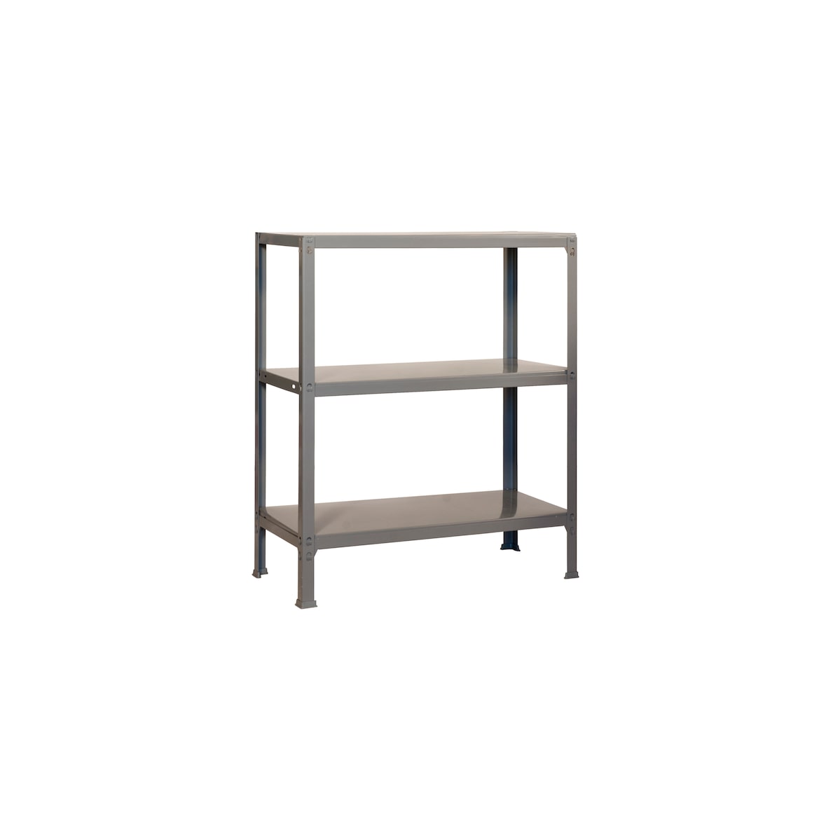 Estante de metal sem parafusos Fileclick 3 prateleiras parafusos. Cor cinza 900x1000x360 mm