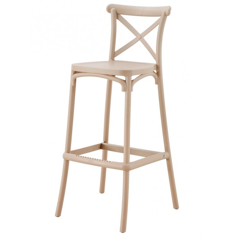 EME Mobiliario Taburete Crossback Arena fabricado 100% polipropileno