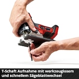 thumbnail of Einhell Professional Akku-Stichsäge TP-JST 18/135 Li BL Power X-Change (18 V, 135 mm Schnitttiefe in Holz, 26 mm Hubhöhe, Brushless, T-Style-Griff,