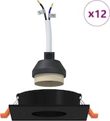 thumbnail of vidaXL Spotlight 12 pcs Schwarz 9 x 9 x 2 cm Aluminium