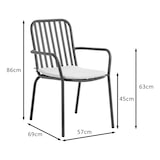 thumbnail of METRO PROFESSIONAL Cadeira de braços empilhável para restauração Soto, alumínio, cinzento escuro