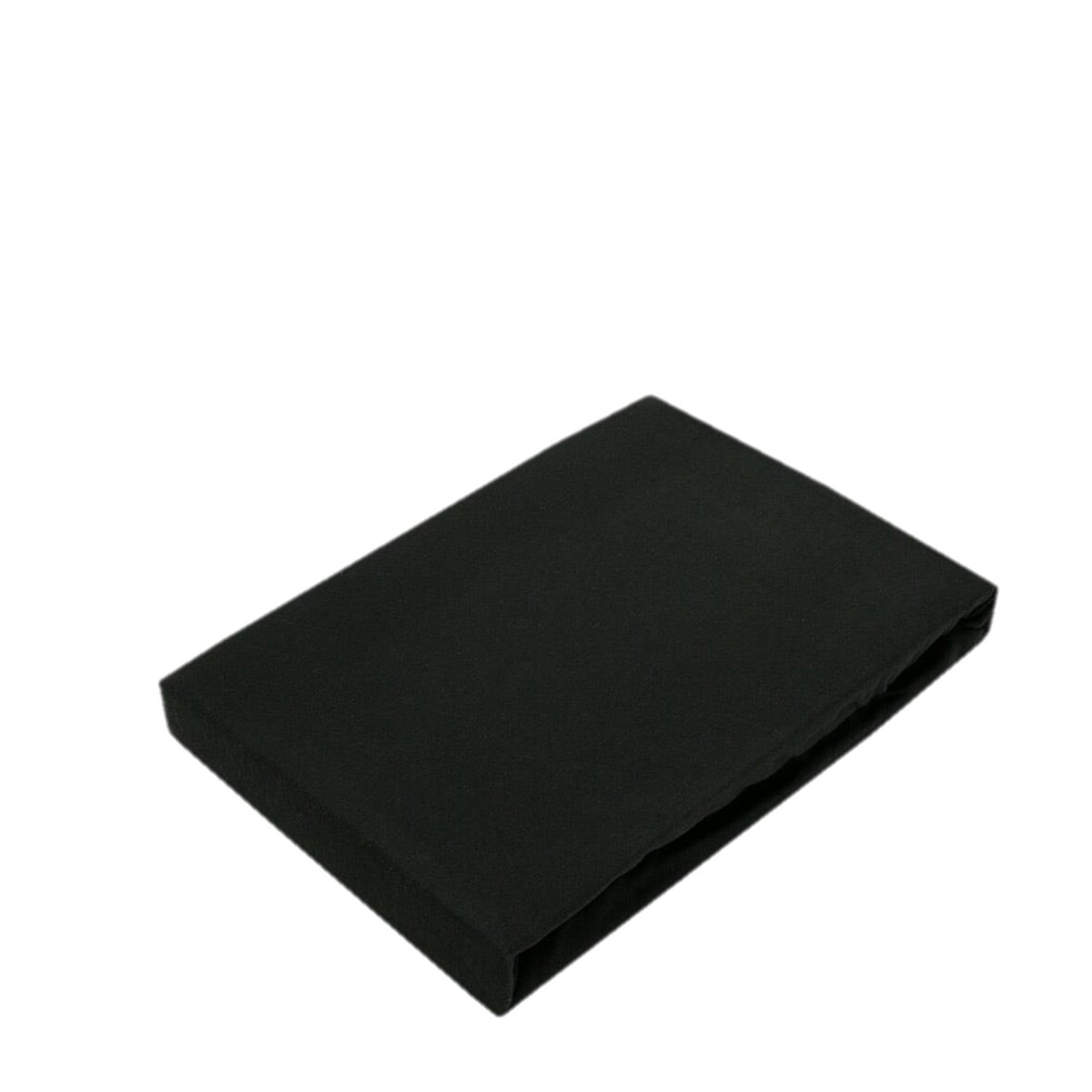 Jersey Spannbettlaken für Wasserbetten Rundumgummizug 200 x 220 cm Schwarz