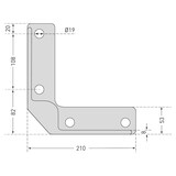 thumbnail of PROREGAL Anfahrschutz Swing  mit PU-Federelement | Winkel | HxBxT 40x16x16cm | Kunststoffbeschichteter Stahl 5mm | Schwarz-Gelb