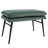 thumbnail of Banqueta HWC-L62, banqueta com apoio para os pés, 38x56x40cm tecido/têxtil ~ verde