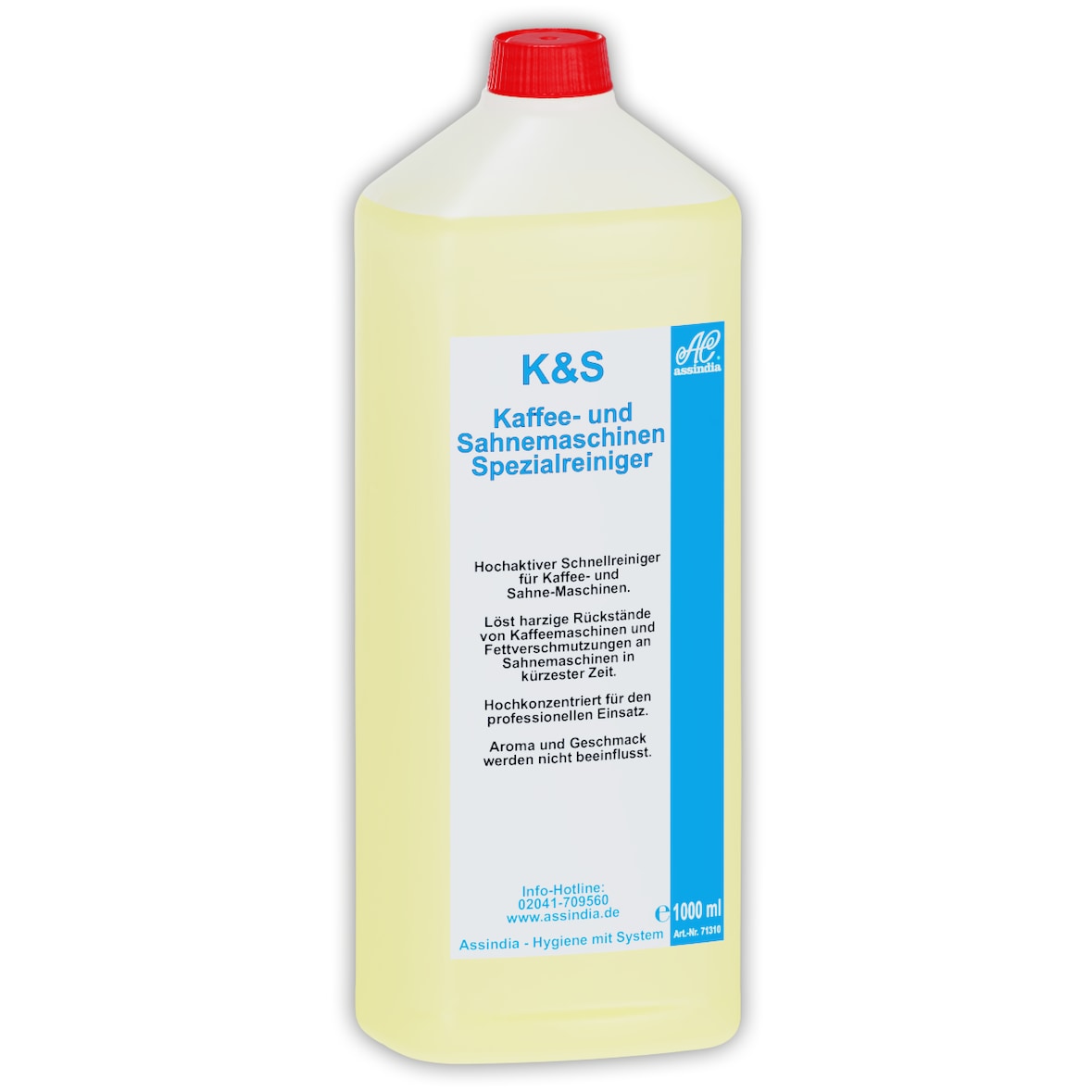 Assindia K&S Kaffee- & Sahnem.-Rein. flüssig 1000ml