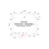 thumbnail of Chambre froide positive avec groupe 2400x2100x2200 - Combisteel