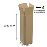 thumbnail of 10 Versandhülsen / Karton 180 x 180 x 765 mm zweiwellig braun