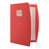 thumbnail of Securit® Speisekartenhülle A4 "Rio" - Rot - Schild "Menu" inklusive - 4 Ansichten
