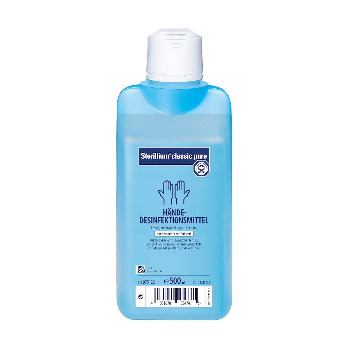 20 x Sterillium classic pure 500 ml Desinfektionsmittel Handdesinfektion