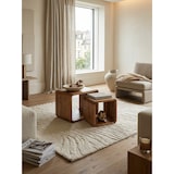 thumbnail of Moderne Akazie Satztische 2er Set, Massivholz - Vielseitig & Handgefertigt. 43x36x43 cm | Kadima Design