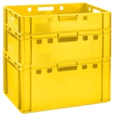 thumbnail of Fleischkiste E3 gelb 60x40 Lagerkiste Eurobox lebensmittelecht robust, stapelbar E3 Gelb 1 Stück