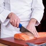 thumbnail of 3 Claveles Proflex - Cuchillo Profesional Carnicero Ancho 20 cm Microban. Negro