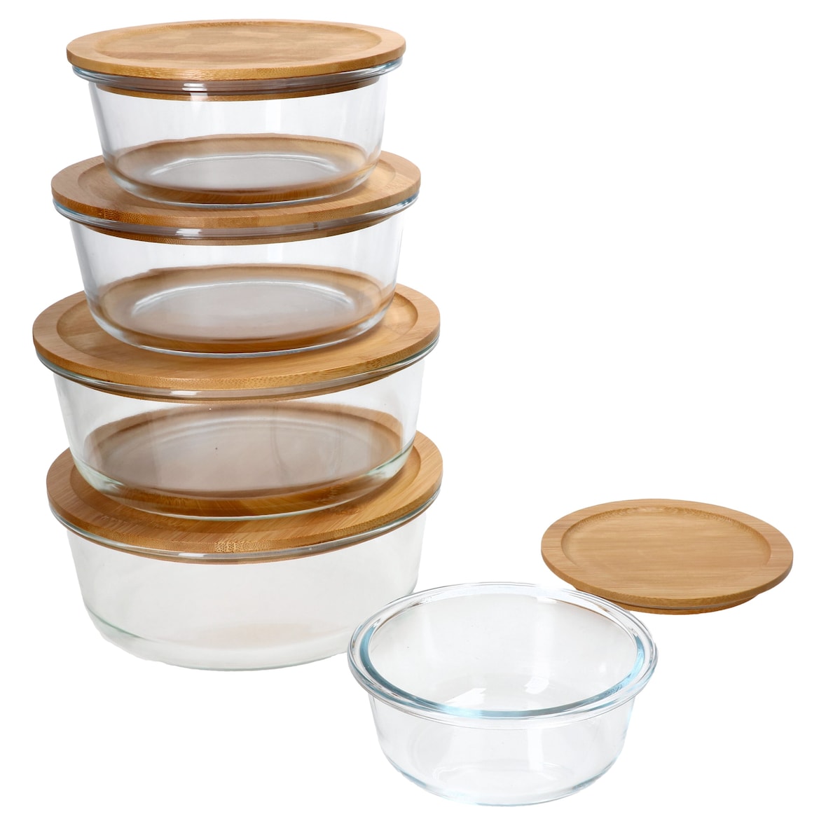 5tlg. Set Esperanza Vorratsdosen rund - 2x 1,25L, 1x 900ml, 1x 620ml & 1x 300ml - 810806, 810790, 810783, 810776