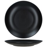 thumbnail of 12tlg Tafelservice Panther matt schwarz für 6 Personen aus Steingut – 161947 + 161948